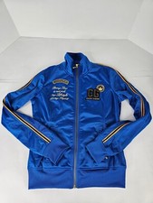 Coogi Womens Embroidered Bomber Jacket Colorful Full Zip Size Small