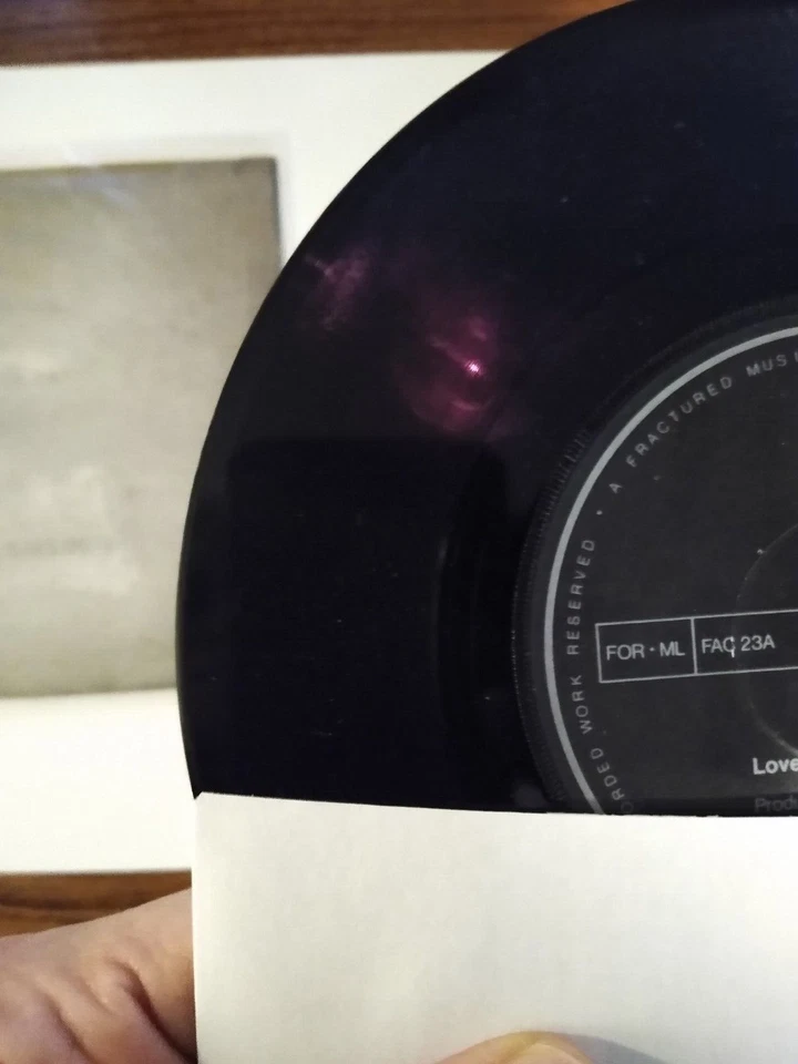 Joy Division Love Will Tear Us Apart Factory Dark Red 7" Vinyl Record Post-Punk Foto 3 de 4