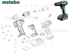 Ricambi originali per avvitatore METABO SB 18 02245000 ricambio motore carcassa