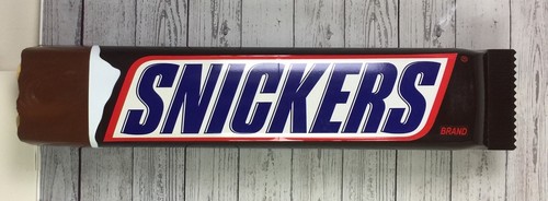 Snickers Candy Bar 3D Plastic Wall Hanging Store Display RARE Free Ship - Picture 2 of 7