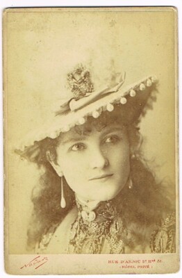 Vintage FOTOGRAFIE NADAR - BARETTE - Künstler Theater - Format 10,5 x 14,5 cm
