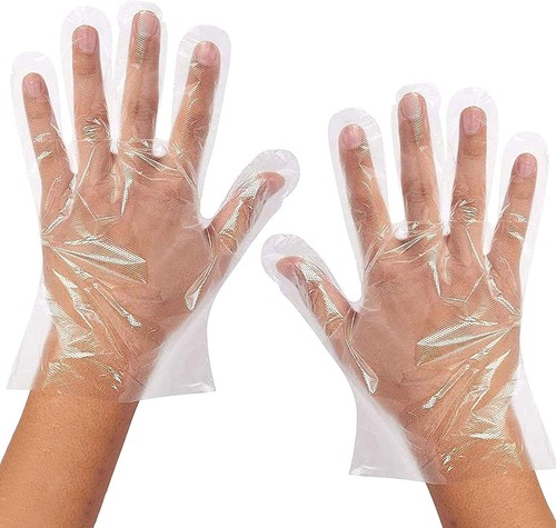 Without A P BULK LARGE Plastic Disposable Food Service Poly Gloves Cleaning - Bild 5 von 7