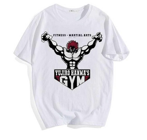 BAKI-DOU YUJIRO HANMA Cosplay Anime Manga T-Shirt Shirt Undershirt 100% Cotton - Picture 12 of 12