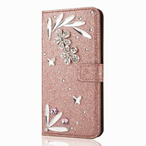 Rhinestone Bling Wallet Phone Case Cover For iPhone XR 11 12 13 14 Plus Pro Max - Picture 10 of 13