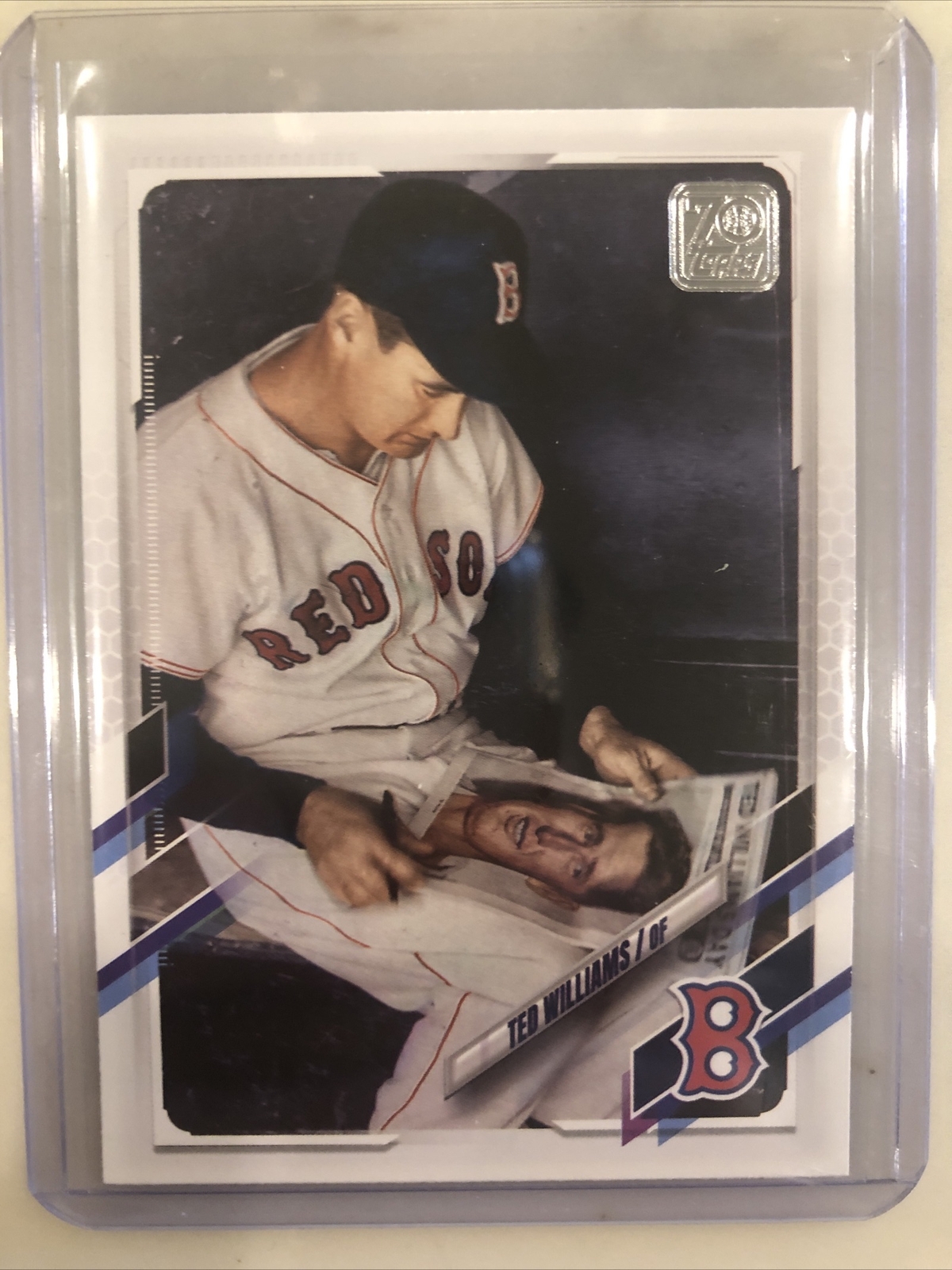 Ted Williams 2021 Topps Series 2 Card #491 SP Image Variation Boston Red Sox