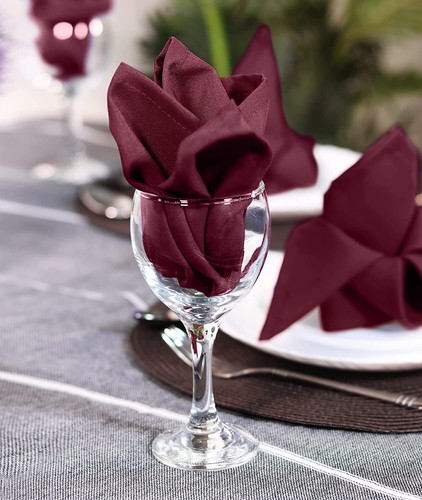 Pack of Restaurant Cloth Napkins 17x17 Inches Dinner Napkins Utopia Home - Picture 100 of 147