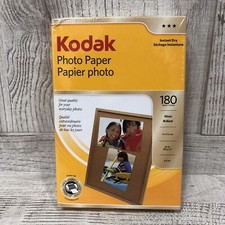 Kodak Photo Paper 180 sheets 4" x 6" Instant Dry Gloss Brillant New/Sealed