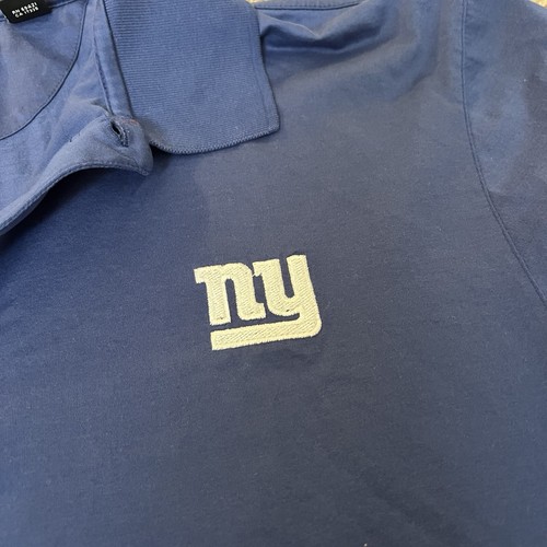 Greg Norman Herren New York Giants Blau Langarm Polo Golf Shirt Football NFL - Bild 8 von 11