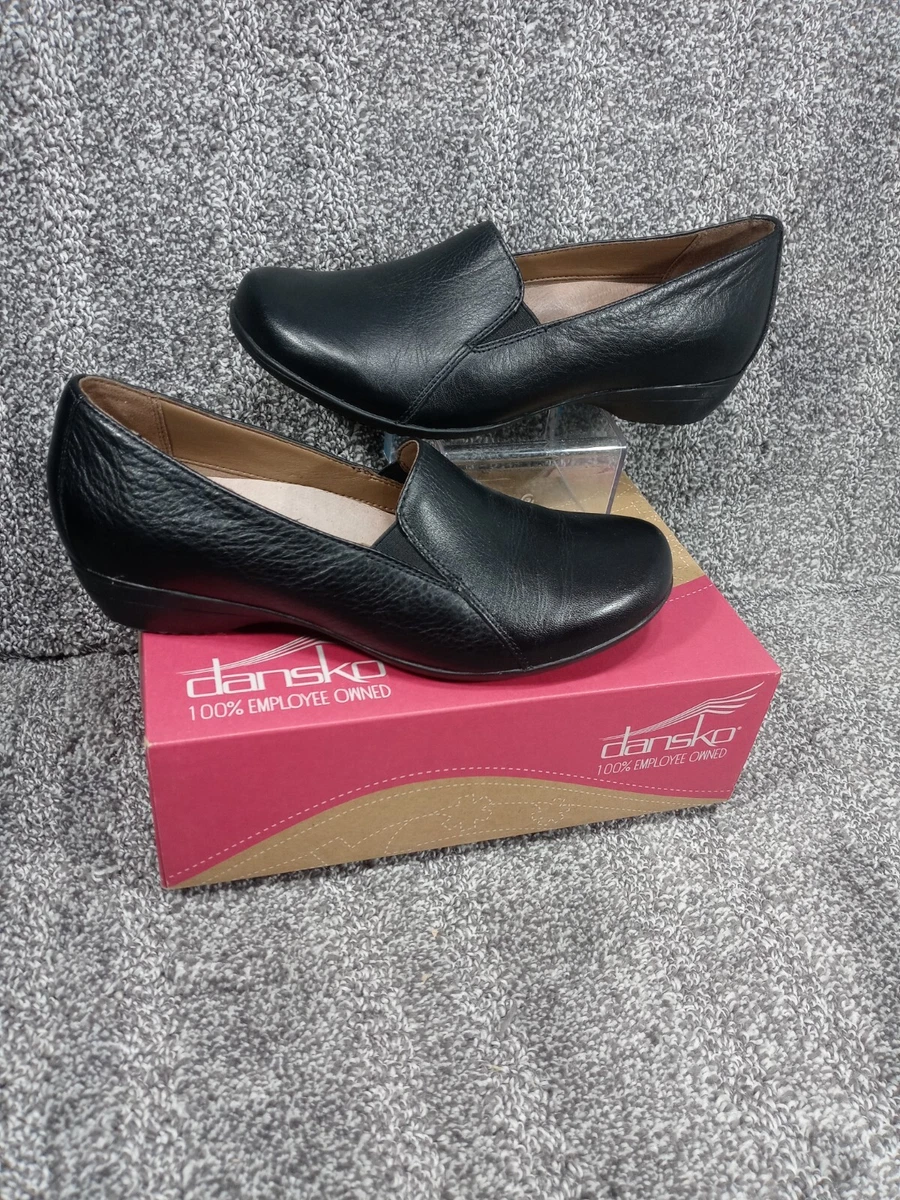 New Womens Dansko Farah Milled Nappa Slip On Loafer Black US 8.5 EU 39 140