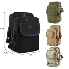 Tactical Molle Pouch Belt Waist Pack Bag Military Waist Fanny Pack Outdoor USA