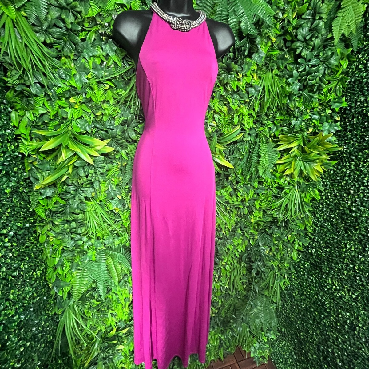 THE CLOTHING COMPANY Women Dress Small Fuscia Formal Stoned High Neck Gown Prom | eBay THE CLOTHING COMPANY Women Dress Small Fuscia Formal Stoned High Neck Gown Prom | eBay