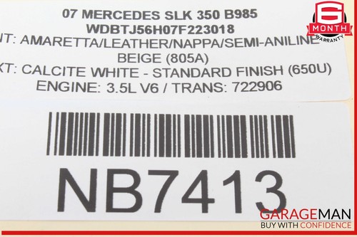 06-11 Mercedes R171 SLK350 Generator Alternator 150 AMP 2721540002 OEM - Picture 9 of 9