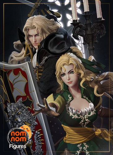 Alucard x Maria - Castlevania Game Garage Kit Figure Collectible Statue Handmade - Afbeelding 1 van 7