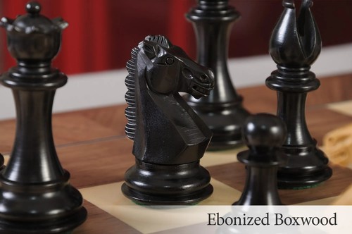 The Bedford Chess Set - Pieces Only - 3.75" King - Ebonized Boxwood - Picture 8 of 10