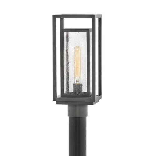 Hinkley Republic 17" High Bronze LED Outdoor Post Light - Picture 2 of 10