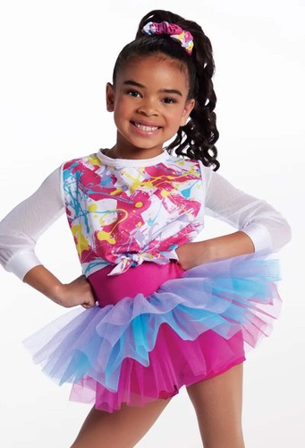 Pre-Owned Costume Small Child Pink Weissman 14871 Hip Hop Jazz Tap Clogging Colo - Picture 2 of 4