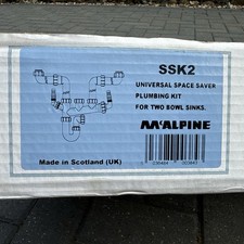 MacAlpin SSK2 Universal Space Saver Plumbing Kit For Two Bowl Sinks ￼