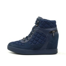 Guess Damen FL4BBYFAB12 Sneaker Dunkelblau Schuhe High-Top-Sneaker EU 39
