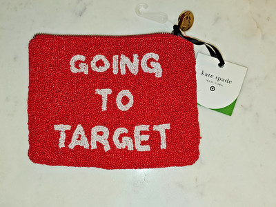 Kate spade X Target: Going To Target Clutch Beaded Zipper Bag New With Tags