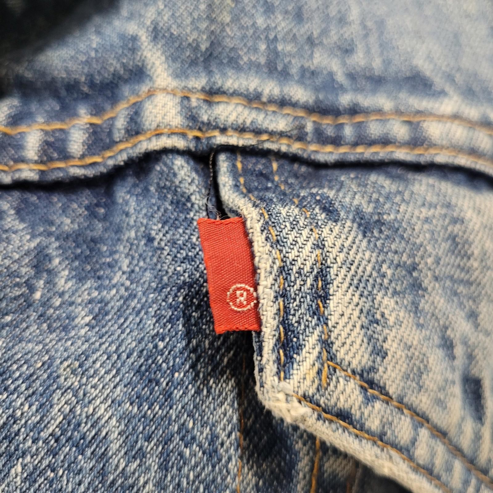 RARE VINTAGE 1970s Levis Sherpa Denim Jacket image 2