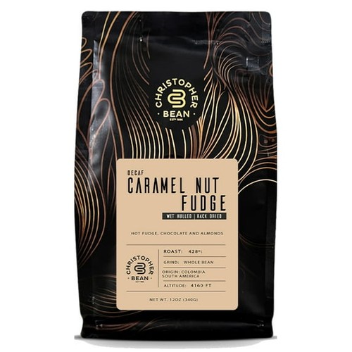 Christopher Bean Café Caramelo Nuez Caramelo Sabor Café 1-12-Oz Bolsa - Imagen 1 de 5