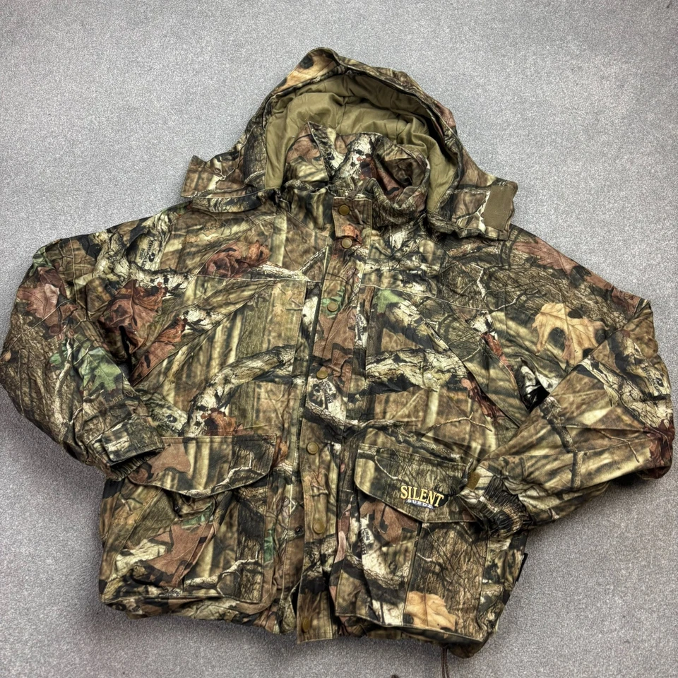 RealTree Jacket Adult Large Brown Work Wear Camo Hunting Insulated Hood Mens - Image 2 of 4