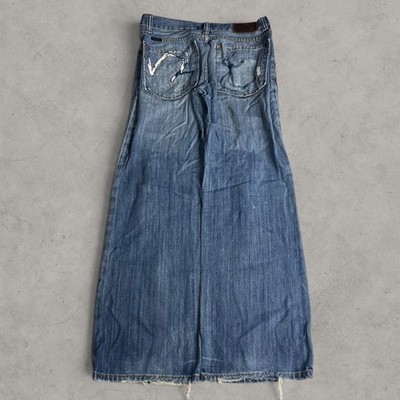 Marc Ecko Standard Fit Baggy Distressed Denim Jeans Size 32