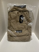 NEW Supreme Box Logo Cordura Tan Backpack SS18