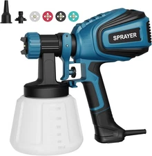 Effortless Painting with 700W HVLP Sprayer - Includes 4 Nozzles & Easy Clean Kit