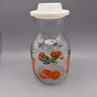 Vintage Anchor Hocking Orange Juice Carafe Pitcher Jug With Lid EUC