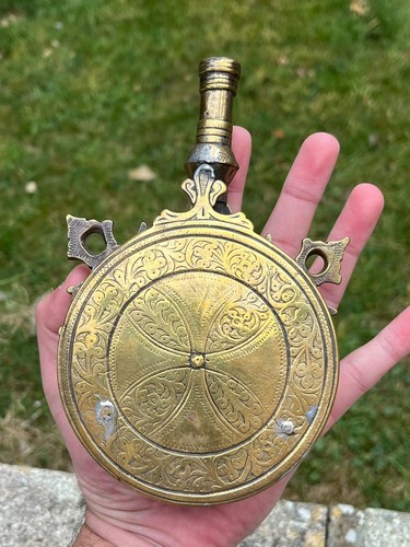 Ottoman Turkish Islamic Antique Powder Flask Arabic 19th Century Berber Morocco - Picture 18 of 18