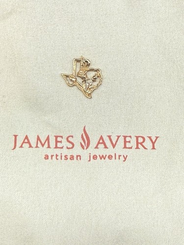 James Avery 14 K Gold Retired Hard To Find Yellow Rose Of Texas Charm