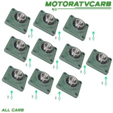 ALL-CARB 10PCS UCF208-24 1.5" Bore Pillow Block Flange Bearing 4 Bolt Solid Base