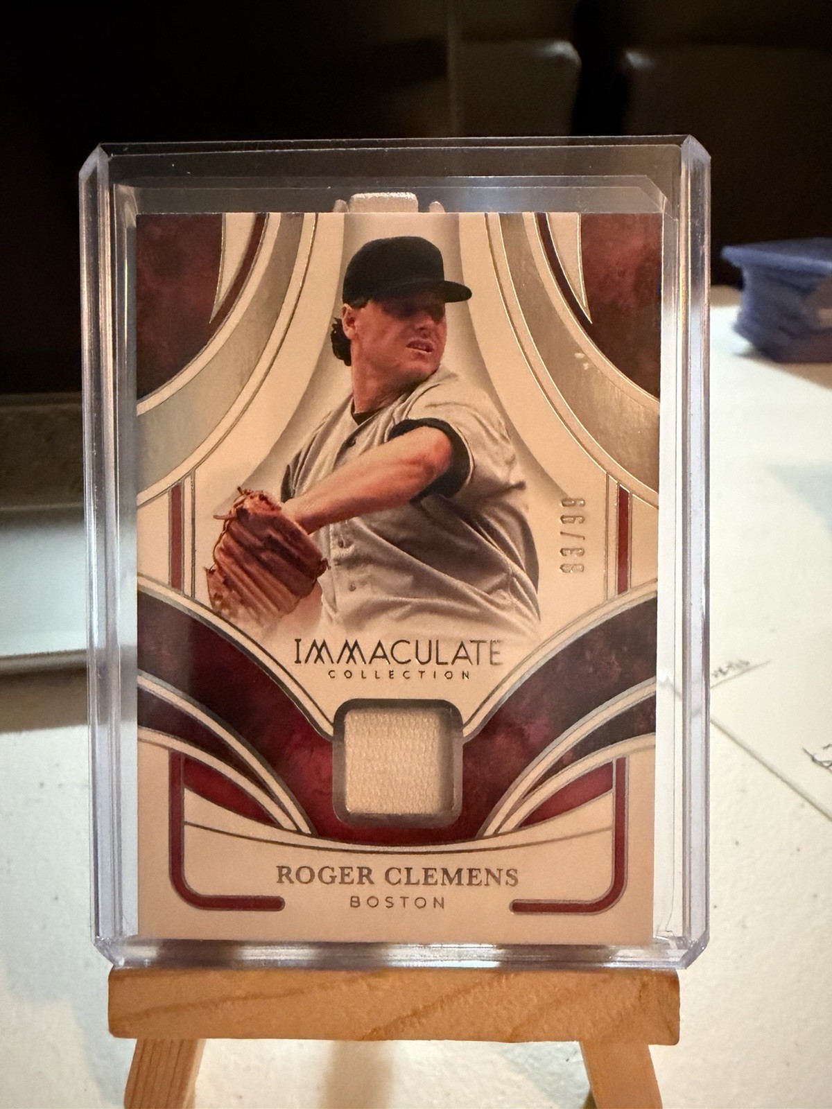 2026 Immaculate Roger Clemens GU Patch Jersey/99 MEM-RC Boston Red Sox