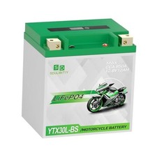 Ytx30l-bs Lithium Motorcycle Battery, 12.8v 12ah 850 Cca New-ytx30l-12ah