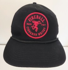 Fireball Red Hot Cinnamon Whisky Snapback Baseball Cap Black | OFFERS WELCOME