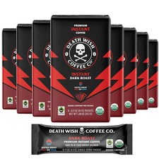 Death Wish Coffee Instant Dark Roast Coffee Packets, Bold Intense Blend of A
