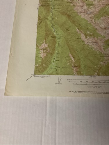 Mt Angeles Quadrangle Washington 1957 USGS Topographical Map Department Interior - Picture 2 of 8