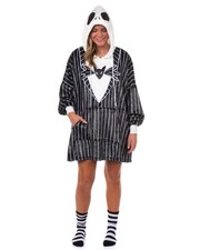 Disney Nightmare Before Christmas Pajamas Women's Hooded Dorm Sleep Shirt