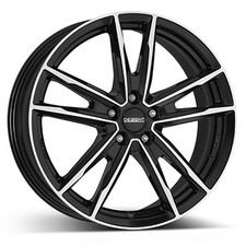CERCHIO PER AUDI A1 IN LEGA 16" DEZENT KF DARK BLACK/POLISHED 01