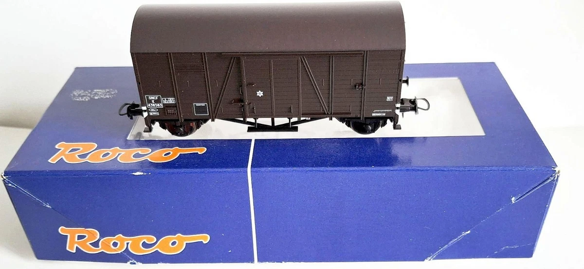 Wagon Roco HO SNCF Porte-char - Époque 4 - Analogique, Occasion