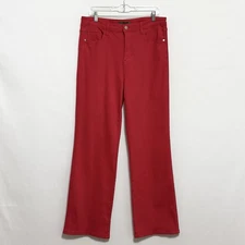 Judy Blue 90’s Straight Jeans High Rise Red Garment Dyed JB88693 Size 15/32