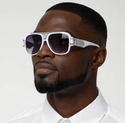 Square Oversized Retro Sunglasses Men Bold Thick Frame UV400 Shades Classic New