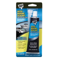DAP Auto/Marine 100% RTV Silicone Rubber Adhesive Sealant: 2.8 fl oz. (Clear)