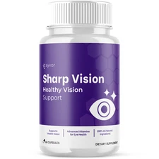 (1 Pack) Sharp Vision Enhance Vision, Support Healthy Eye Function 60 Capsules