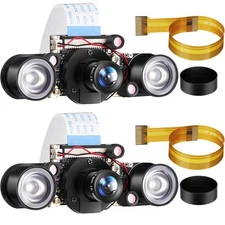 2 Sets for Camera 1080P Webcam 5MP OV5647 Sensor Day and Night Vision IR-Cut ...