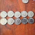 Kennedy Half Dollar 1971 D Circulated 50C Coins Lot - 10 Coins
