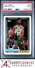 1992 TOPPS #184 GARY PAYTON SUPERSONICS HOF PSA 9