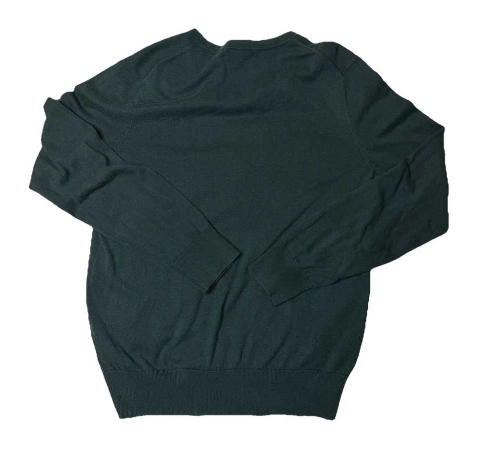 Suéter Banana Republic Feminino Luxo Mescla Seda Cashmere Verde Tamanho Grande - Imagem 4 de 4