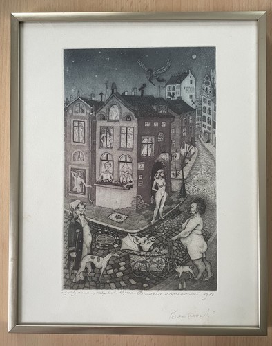 Marian Pawel Bocianowski Radierung / Etching 1983 - Polen / Poland limitiert - Bild 2 von 3